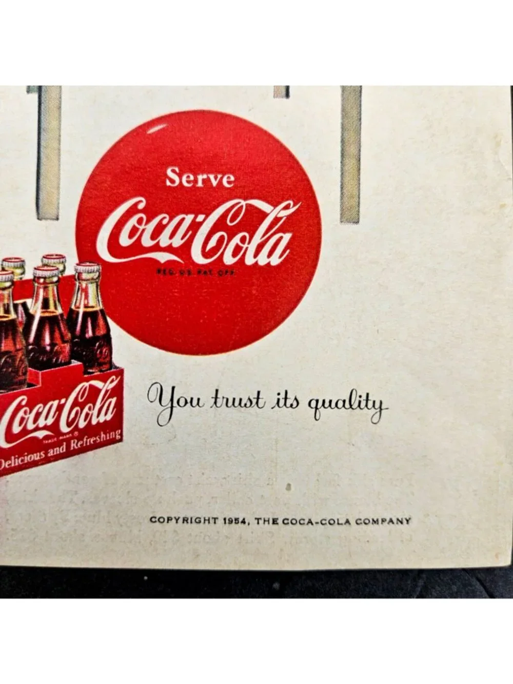 Vintage 1954 Women's Instant Collection Lot Kotex Coca-Cola Ad Luxrite Hairnet